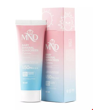 کرم ضدآفتاب فیزیکی کودک با فاکتور حفاظتی ۵۰(spf50)ام ان دی ۵۰ میلی لیتر 